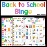 Back to School Bingo - Beginning of School Year Activities