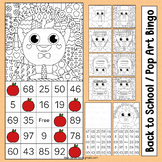 Back to School Bingo Coloring Pages Activities Pop Art Mat