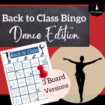 Preview of Back to School Bingo Dance Edition for Middle and High School DIGITAL and PDF