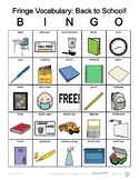 Back to School Bingo! Fringe Vocabulary