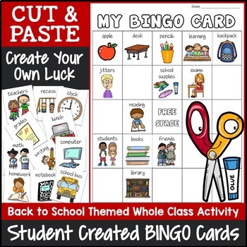 Preview of Back to School Bingo Game | First Day of School Bingo Game | Back to School Game