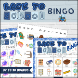 Back to School Bingo Game | Interactive Learning Kit | 30 