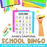 Back to School Bingo Game | Vocabulary Words | Language Ar