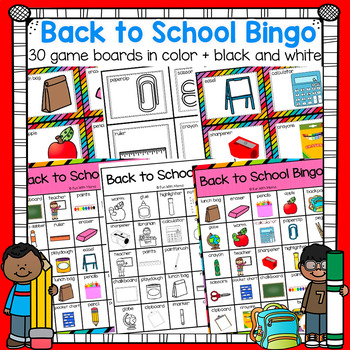 FREE Printable Back to School BINGO Game