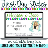 Back to School Bitmoji Slides - Perfect for First Day, Meet the Teacher, & More!