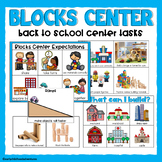 Back to School Blocks Centers for Pre-K and Preschool
