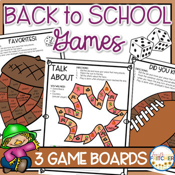 Preview of Back to School Board Games|Team Building and Getting to Know You