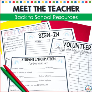 Preview of Back to School Boho Meet the Teacher Night Presentation Slides and Welcome Kit
