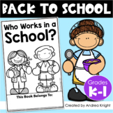 Back to School Book - Who Works in a School? (K-1)