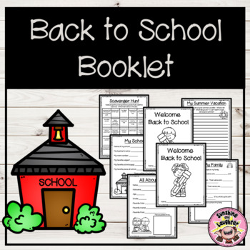 Back to School Booklet