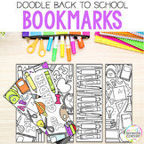 Back to School Bookmarks | Bookmarks to Color | Doodle | C