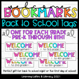 Back to School Bookmarks for Students First Day of School 