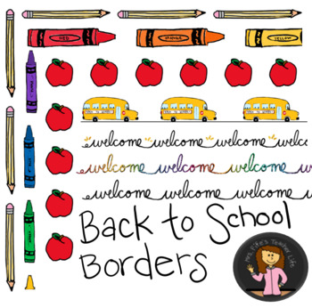 welcome back to school borders
