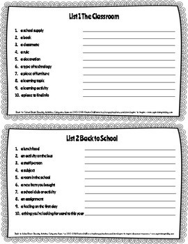 freebie back to school brain boosting activities tpt