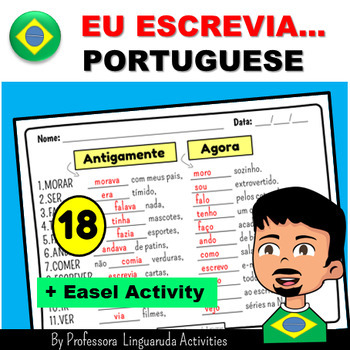 Preview of Back to School Brazilian Portuguese - Grammar Worksheet - Passado e Presente