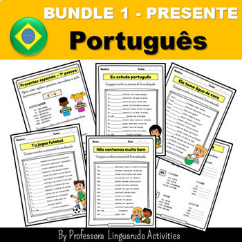 Preview of Back to School - Brazilian Portuguese Language Bundle - Português Present Tense