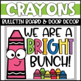 Back to School Bright Crayon Bulletin Board or Door Decoration