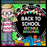Back to School Brochure {100% Editable} {Lots of Colors to