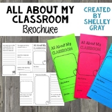 Back to School Brochure - All About My Classroom