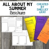 Back to School Brochure - All About My Summer