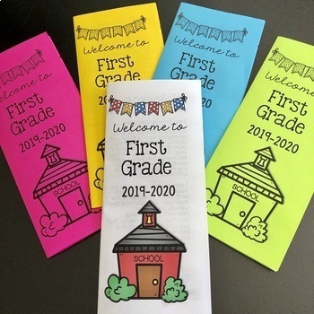 Back to School Brochure Flip Book EDITABLE by Curriculum Castle | TpT