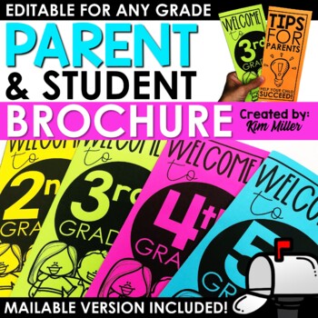 Preview of Back to School EDITABLE Letter Brochure Meet the Teacher Template Open House