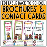 Back to School Brochures | Meet the Teacher | Contact Card
