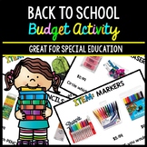 Back to School Budget - Special Education - Shopping - Lif