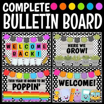 Back to School Classroom Decor Bulletin Board Bundle #3 with 4 Bulletin ...