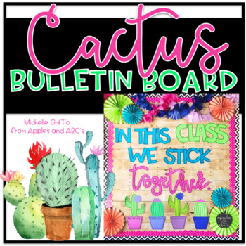 Preview of Back to School Bulletin Board Cactus Bulletin Board Succulent