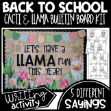 Back to School Bulletin Board - Cactus Classroom Decor - L