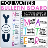 Back to School Bulletin Board - Classroom Decor - You matter