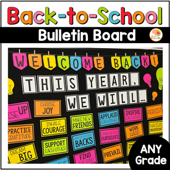 Preview of Back to School Bulletin Board: Community Building Door Decor Classroom Display