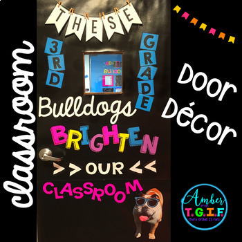 Bulldog Paw Print Letters | Reading | Back to School Bulletin Boards