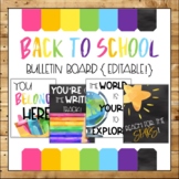 Back to School Bulletin Board {EDITABLE!}