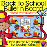 Back to School Bulletin Board Fifth Grade