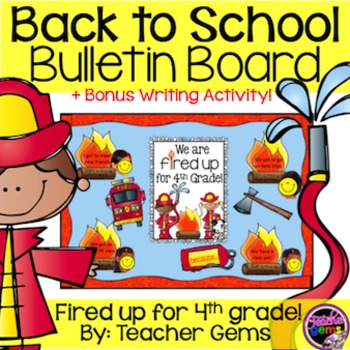 Back To School Bulletin Board Fourth Grade By Teacher Gems Tpt