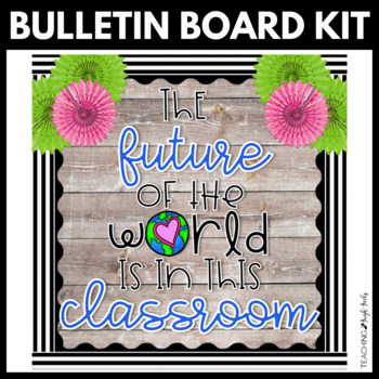 Preview of Back to School Bulletin Board Kit Classroom Door Decor Display Future of World
