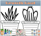 Back to School Bulletin Board Goal Setting Cactus Craft (B