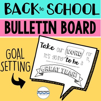 Preview of Back to School Bulletin Board:  Goal Setting – FREE!