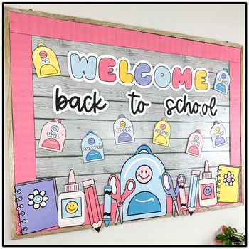 Back to School Bulletin Board | Happy Brights Classroom Decor | TPT