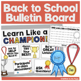 Back to School Bulletin Board Learn Like a Champion