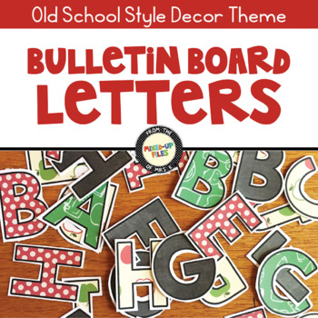 Back to School Bulletin Board Letters