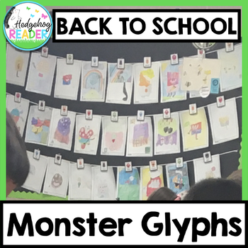 Preview of Back to School Bulletin Board | Monster Glyphs | Community Building