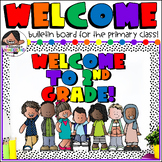 Back to School Bulletin Board | Primary Colors | Pre-K thr