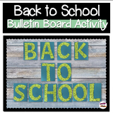 Back to School Bulletin Board Puzzle | First Week Team Bui