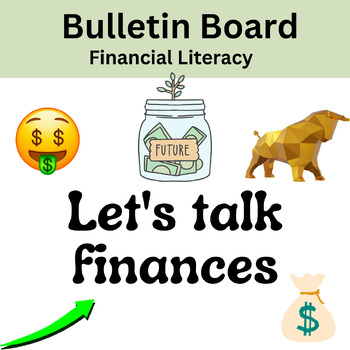 Preview of Back to School Bulletin Board for Finance, Accounting and Business