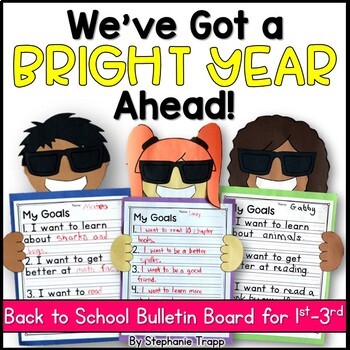Preview of Back to School Bulletin Board for First, Second, and Third Grade 