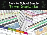 Back to School Bundle 2024-2025- Teacher Organization
