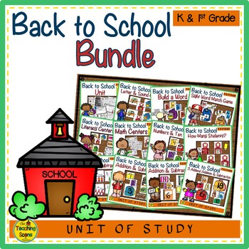 Preview of Back to School Themed Literacy & Math Bundle